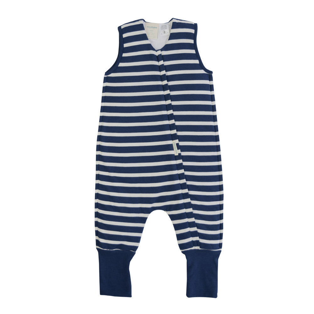 Woolbabe Duvet Merino/Organic Cotton Sleeping Suit - Midnight Size 1-2 years