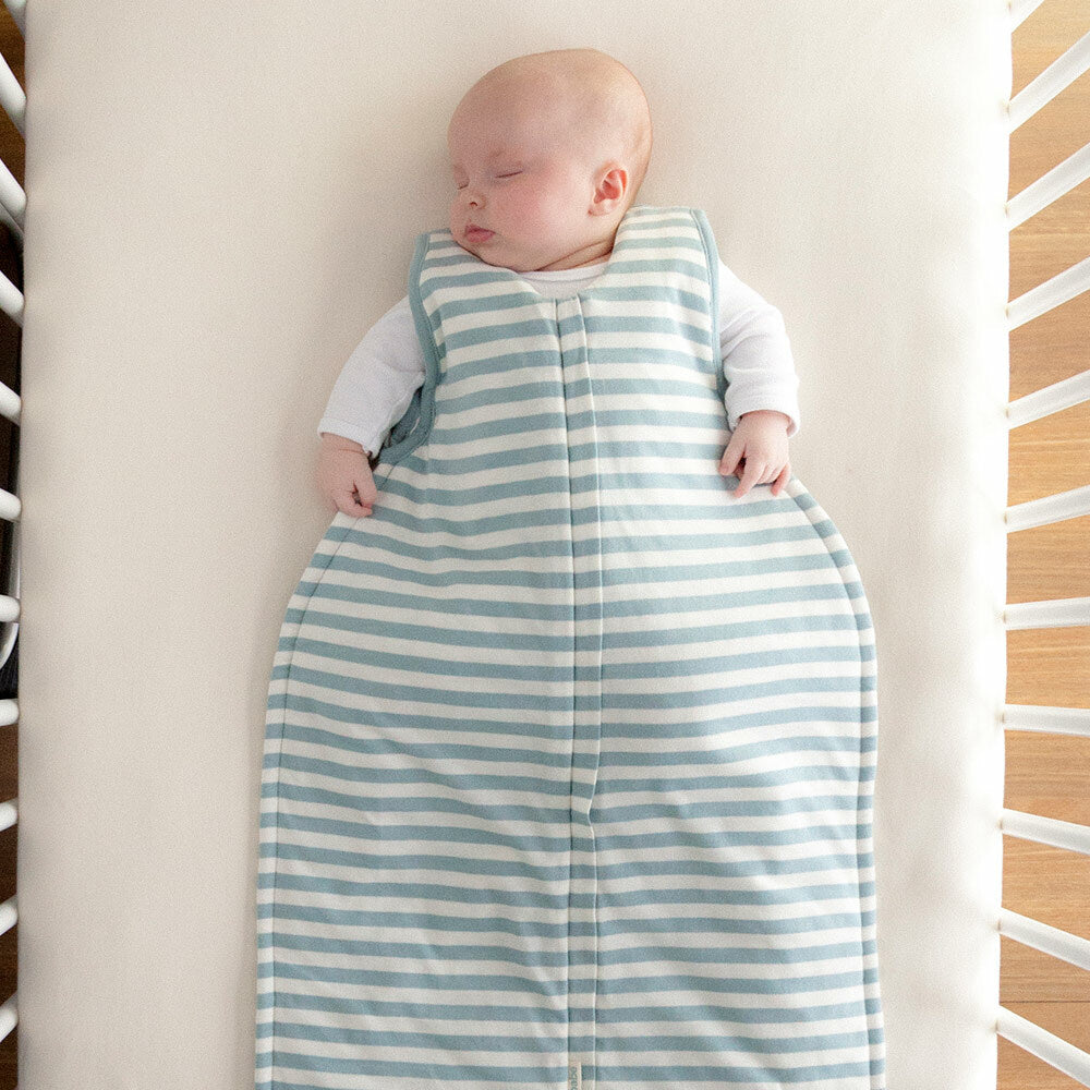 Woolbabe Duvet Front Zip Merino/Organic Cotton Sleeping Bag - Tide 3-24 months