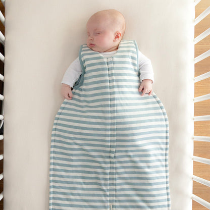 Woolbabe Duvet Front Zip Merino/Organic Cotton Sleeping Bag - Tide 3-24 months