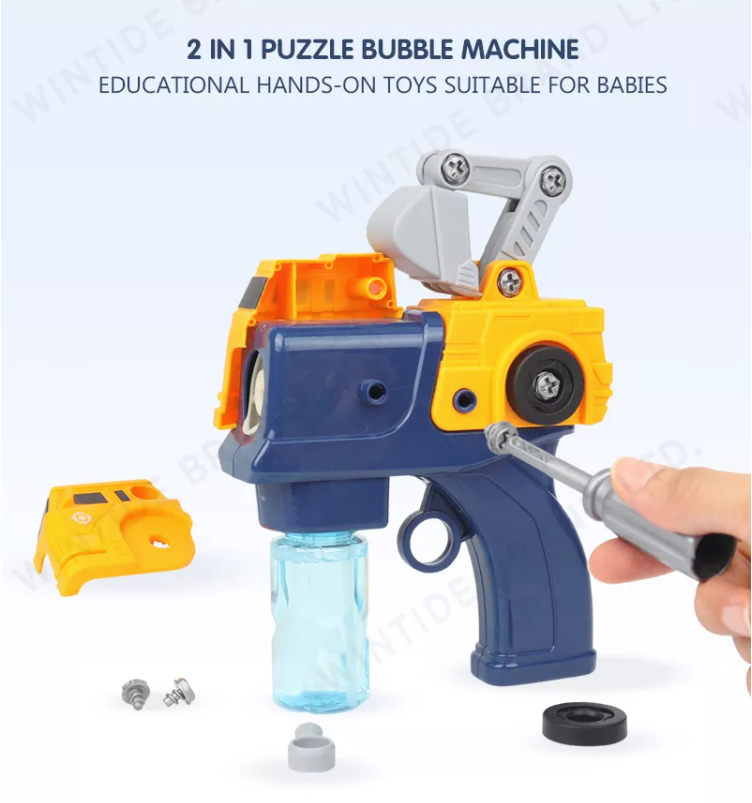 Bubble Gun Bubble Machine Outdoor Toy