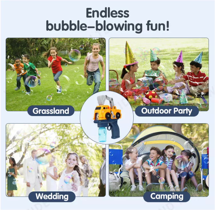 Bubble Gun Bubble Machine Outdoor Toy