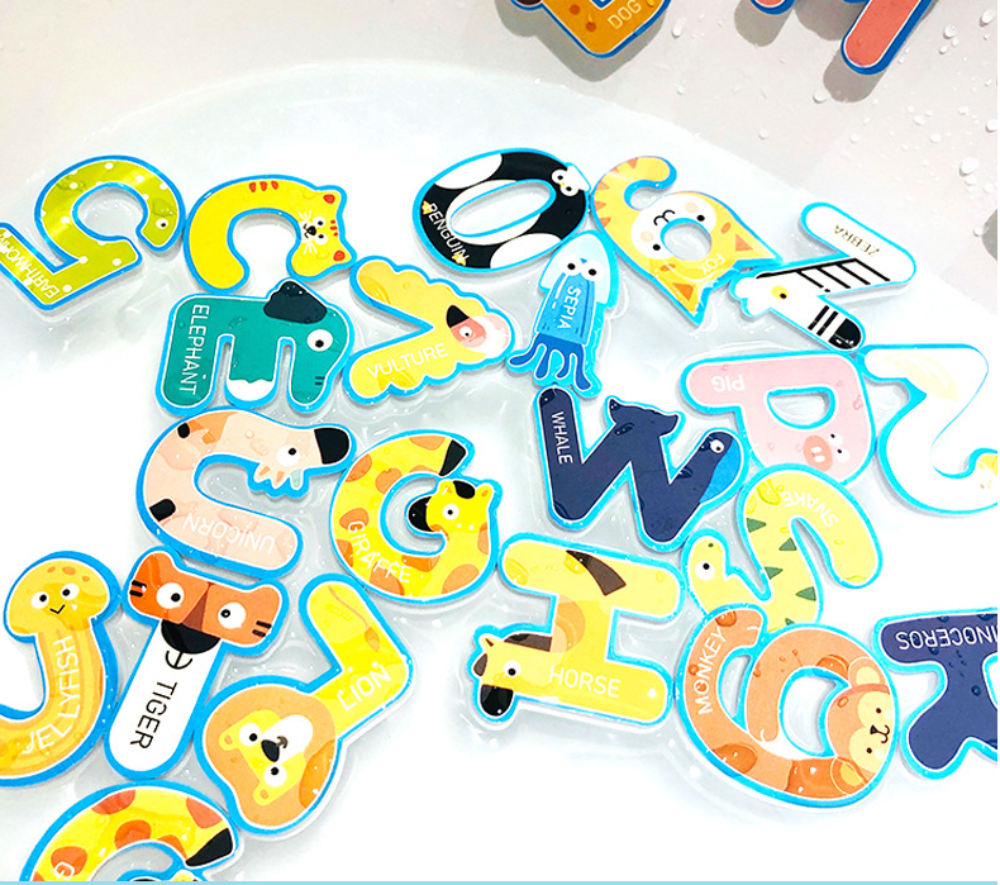 Bathtub Sticker Numbers Bath Toy – 36 Pieces