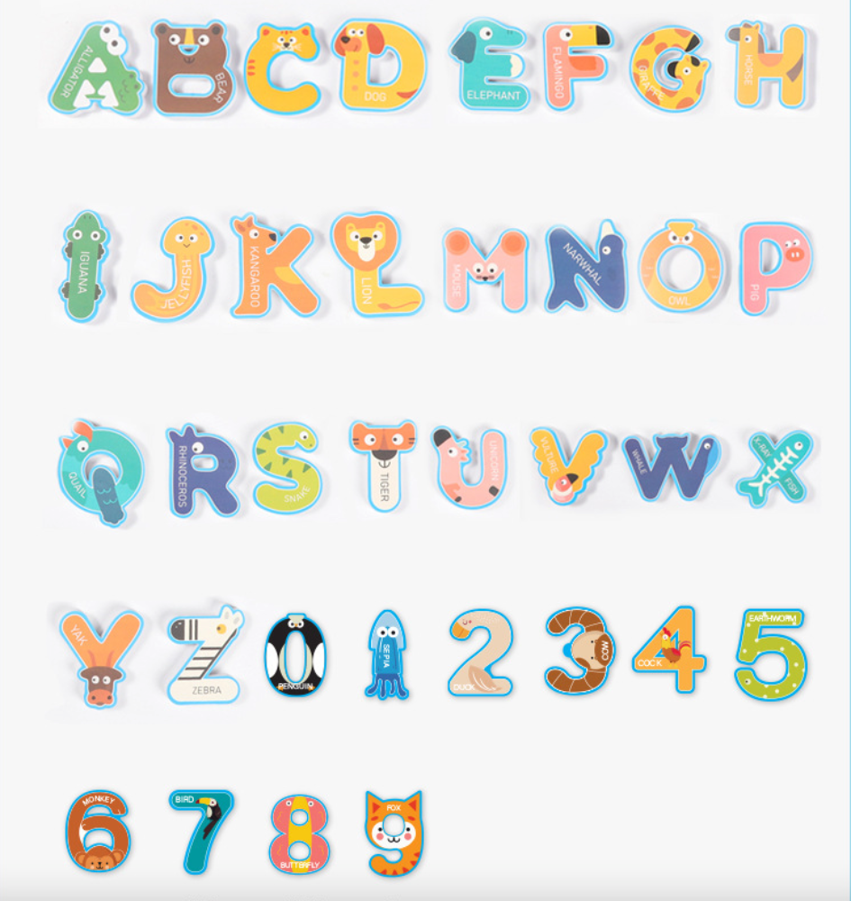 Bathtub Sticker Numbers Bath Toy – 36 Pieces