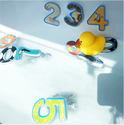 Bathtub Sticker Numbers Bath Toy – 36 Pieces