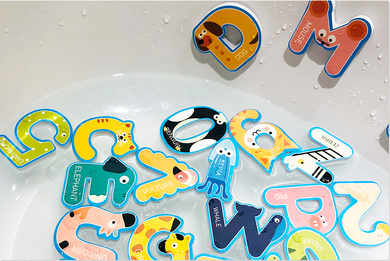 Bathtub Sticker Numbers Bath Toy – 36 Pieces