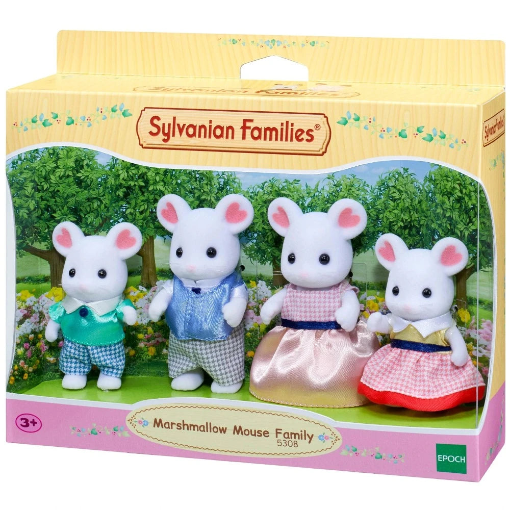 Sylvanian Families Marshmallow Mouse Family