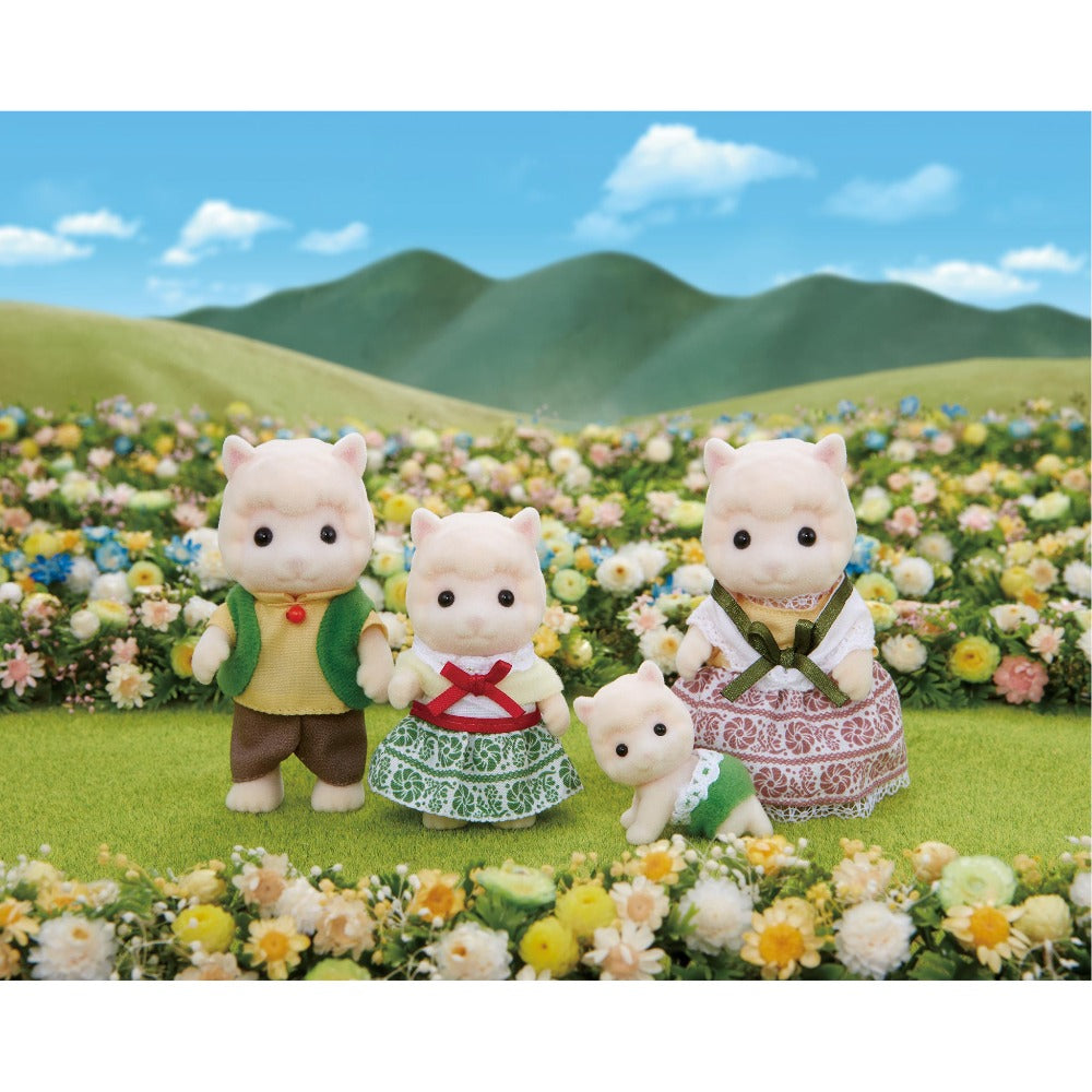 Sylvanian Families Woolly Alpaca Family