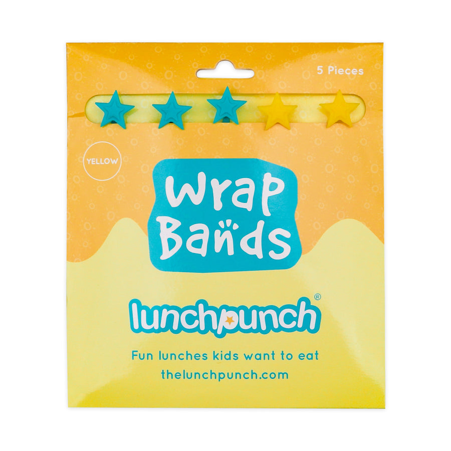 Lunch Punch Silicone Wrap Bands - Yellow Set(5)