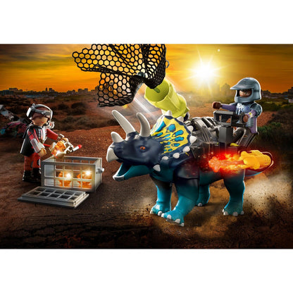 Playmobil Dino Rise Triceratops: Battle of the Legendary Stones