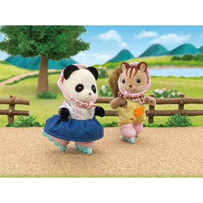 Sylvanian Families Cycle & Skate Set - Panda Girl