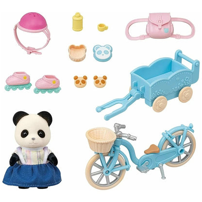 Sylvanian Families Cycle & Skate Set - Panda Girl