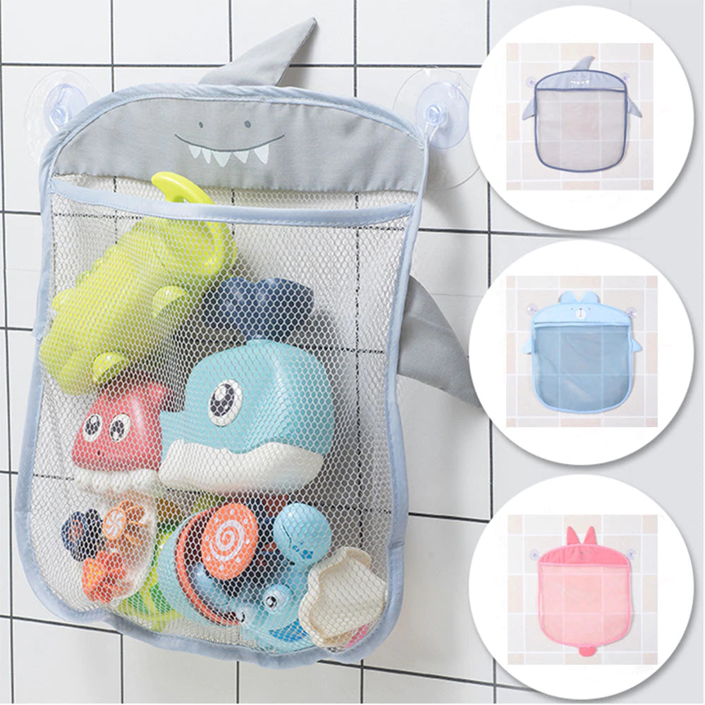 Cartoon Animal Shapes Baby Bathroom Mesh Bag For Bath Toys