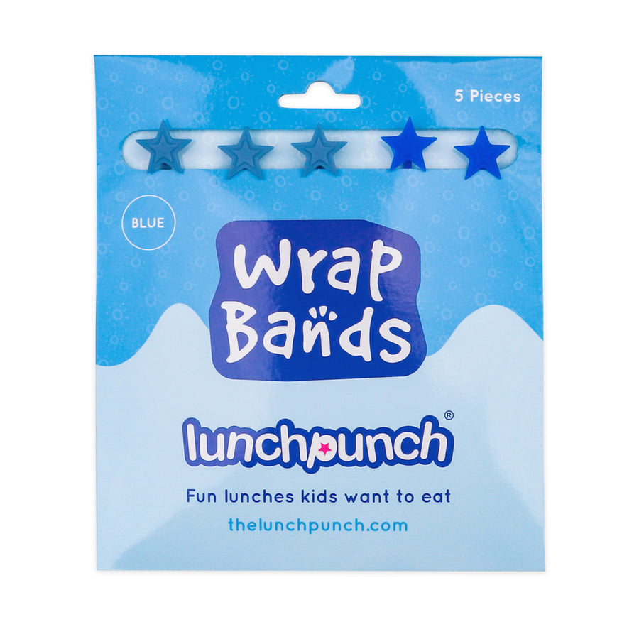 Lunch Punch Silicone Wrap Bands - Blue Set(5)
