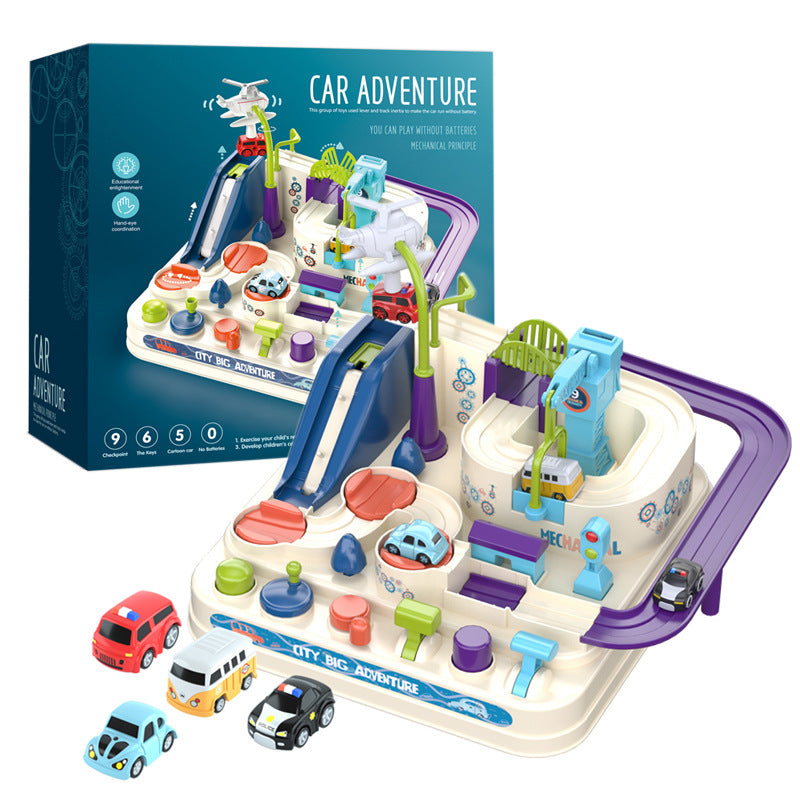 Car Adventure Toys Rail Race Tracks Game