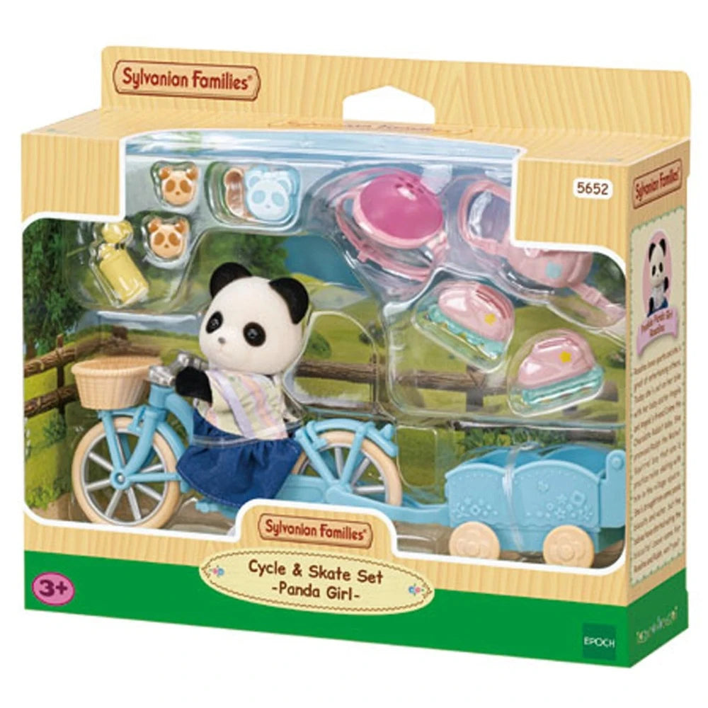 Sylvanian Families Cycle & Skate Set - Panda Girl