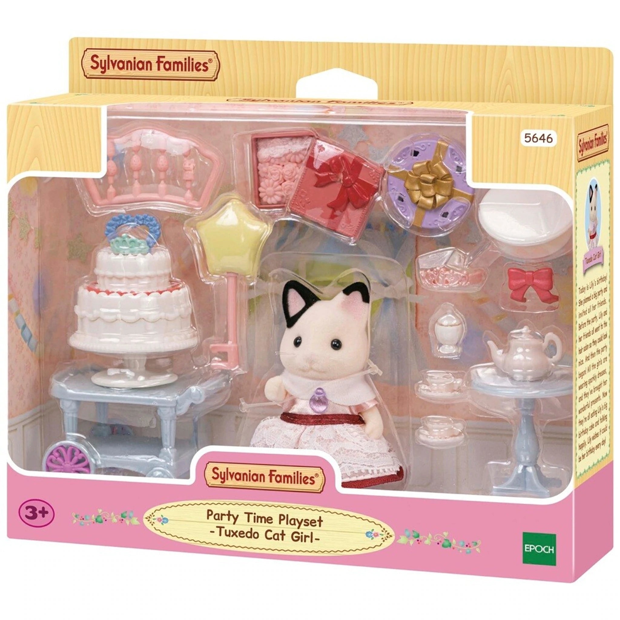 Sylvanian Families Party Time Play Set - Tuxedo Cat