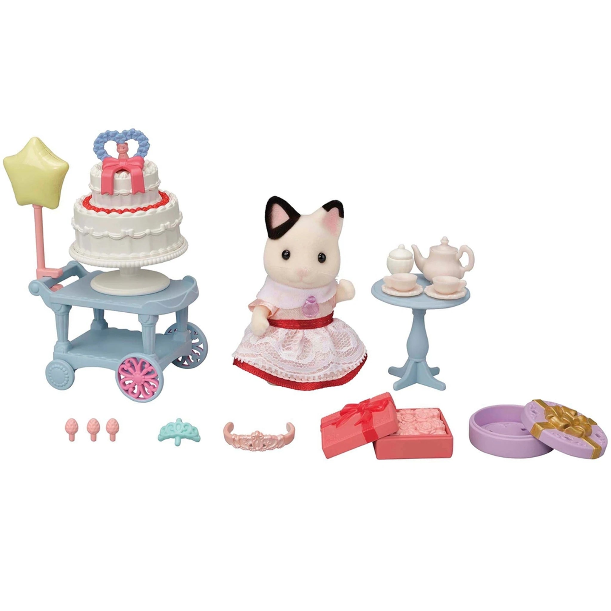 Sylvanian Families Party Time Play Set - Tuxedo Cat